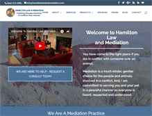Tablet Screenshot of hamiltonlawandmediation.com